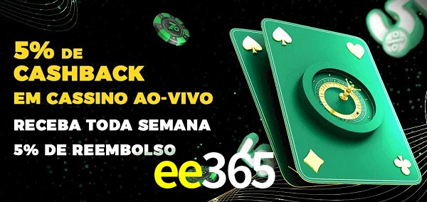 Promoções do cassino ao Vivo ee365